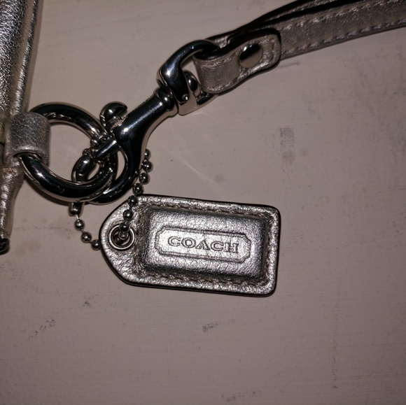 Authentic in like new condition silver Coach wrist - Picture 3 of 5